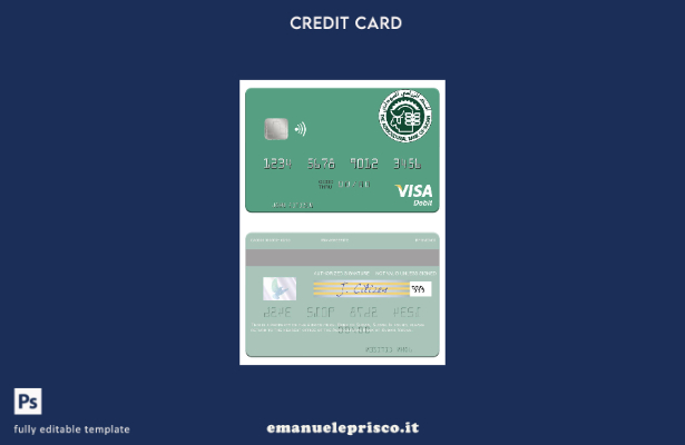stile verificato Modello di carta di debito visto Sudan The Agricultural Bank of